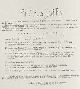 Tract freres juifs MRJ MOI