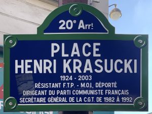 Plaque Place Henri Krasucki Paris XX FR75 2021 06 10 1 MRJ MOI